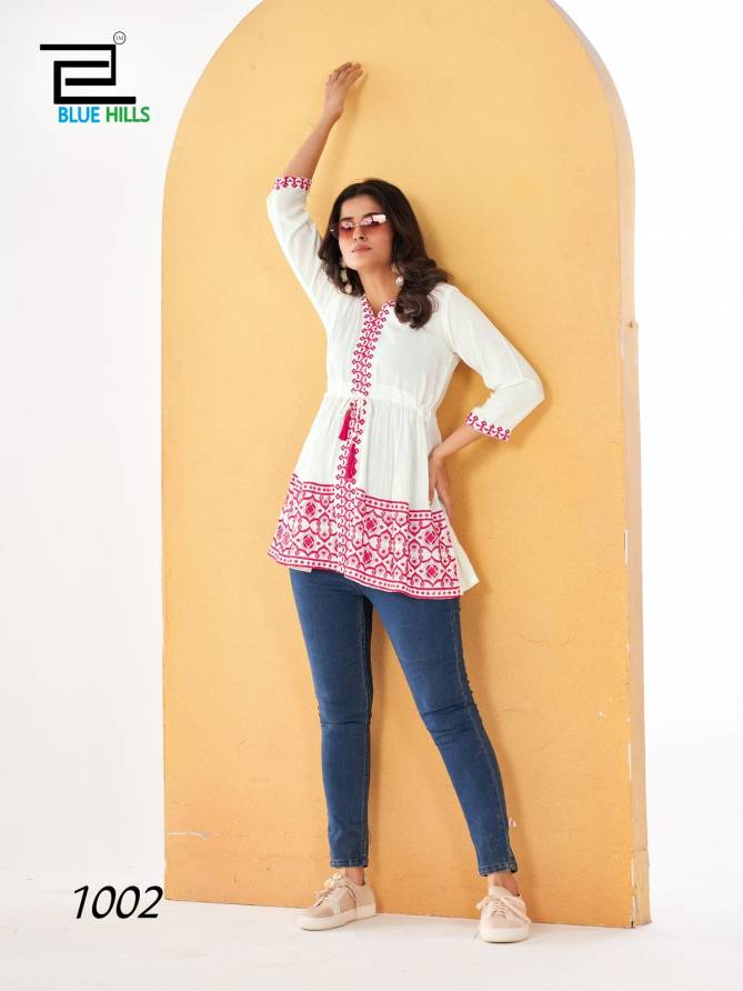 Mango India By Blue Hills Rayon Ladies Top Wholesale Price In Surat
